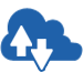 cloud file storage and sharing icon