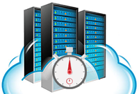 Disaster recovery servers in cloud with stop watch