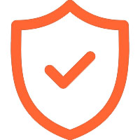 security icon orange