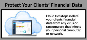 Protect your clients financial data main point